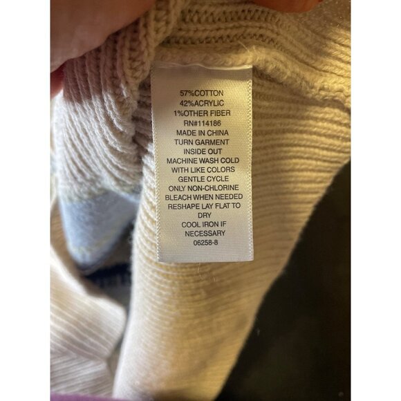 ANA Multicolor Striped Long Sleeve Lightweight Knit Sweater Sz XXL - Picture 6 of 10